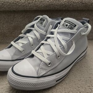 Converse Light Gray Womens High-Top Sneakers